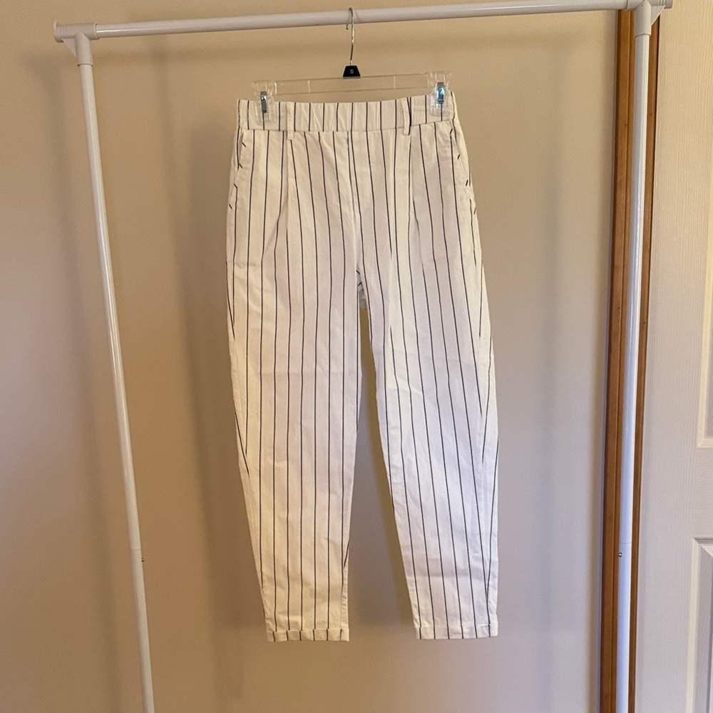 Shein Women's White Striped Pants